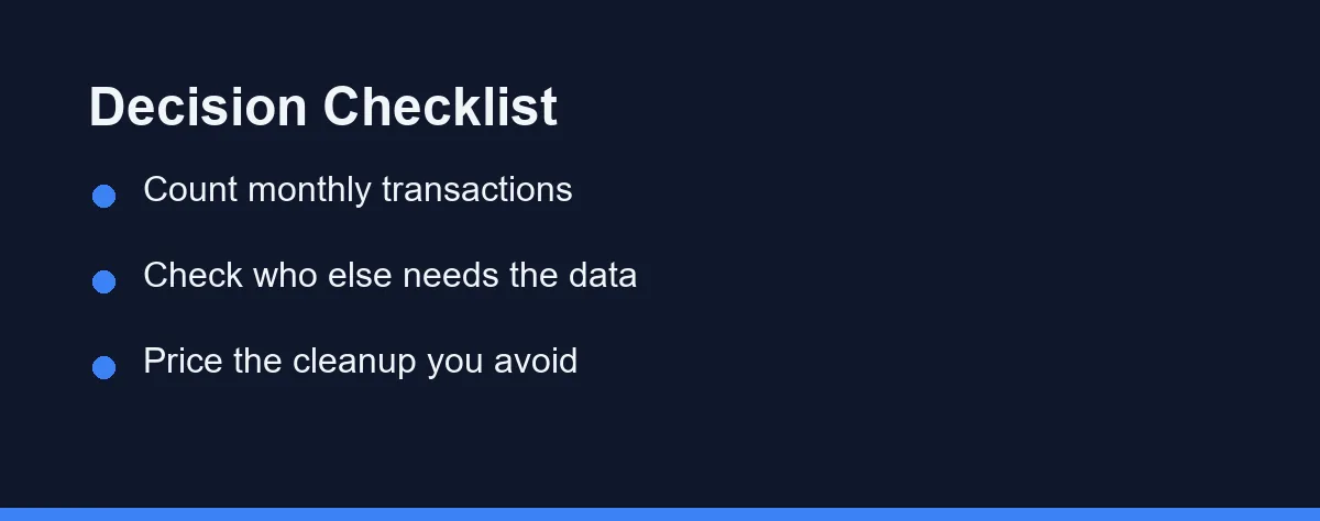 Decision Checklist