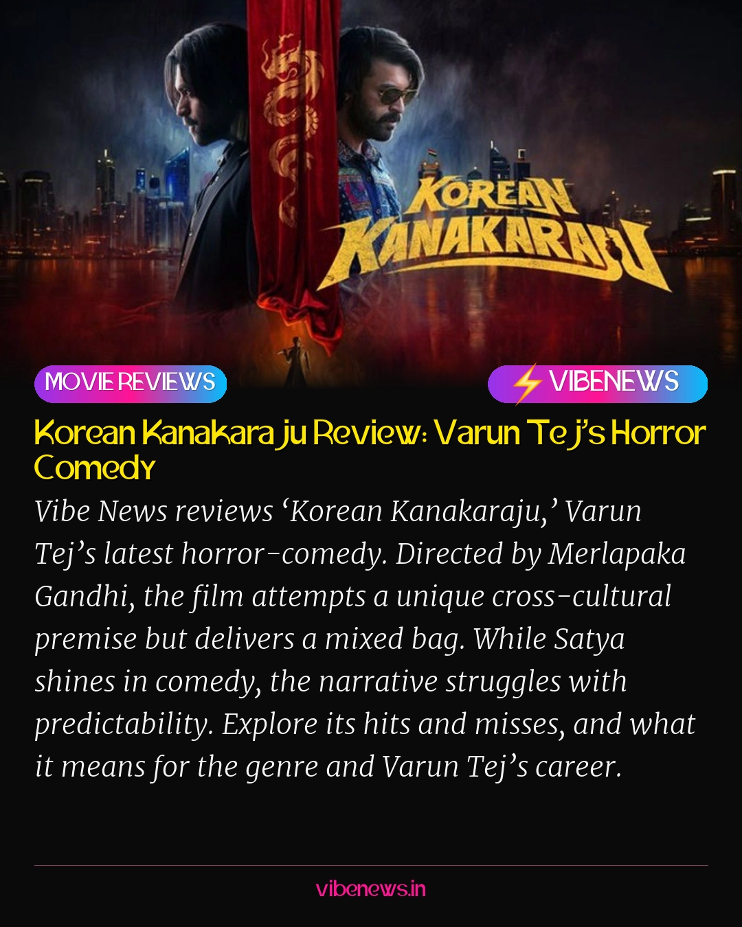 Korean Kanakaraju Review: Varun Tej’s Horror Comedy