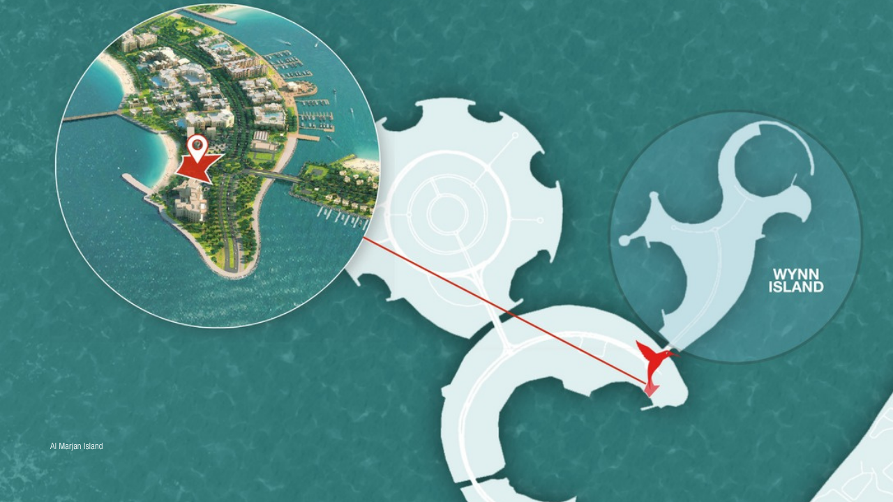 Al Marjan Island Map