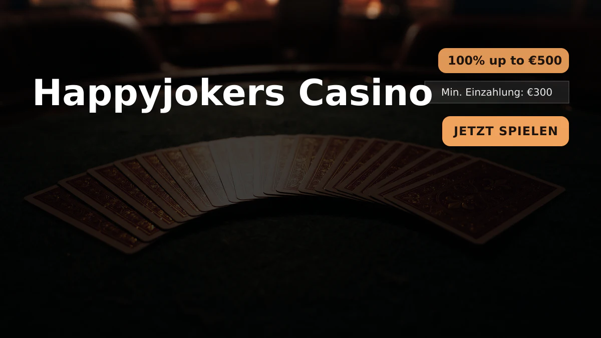 Happyjokers Casino — Willkommensbonus 100% up to €500 + 150 FS, Zahlungen: Visa, Mastercard, Skrill, Neteller, Paysafecard
