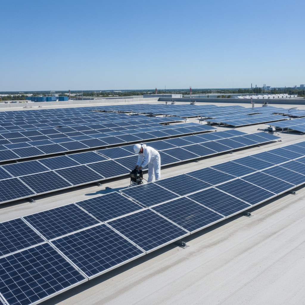 Paneles solares en tejados de Andalucía, representando el autoconsumo fotovoltaico.