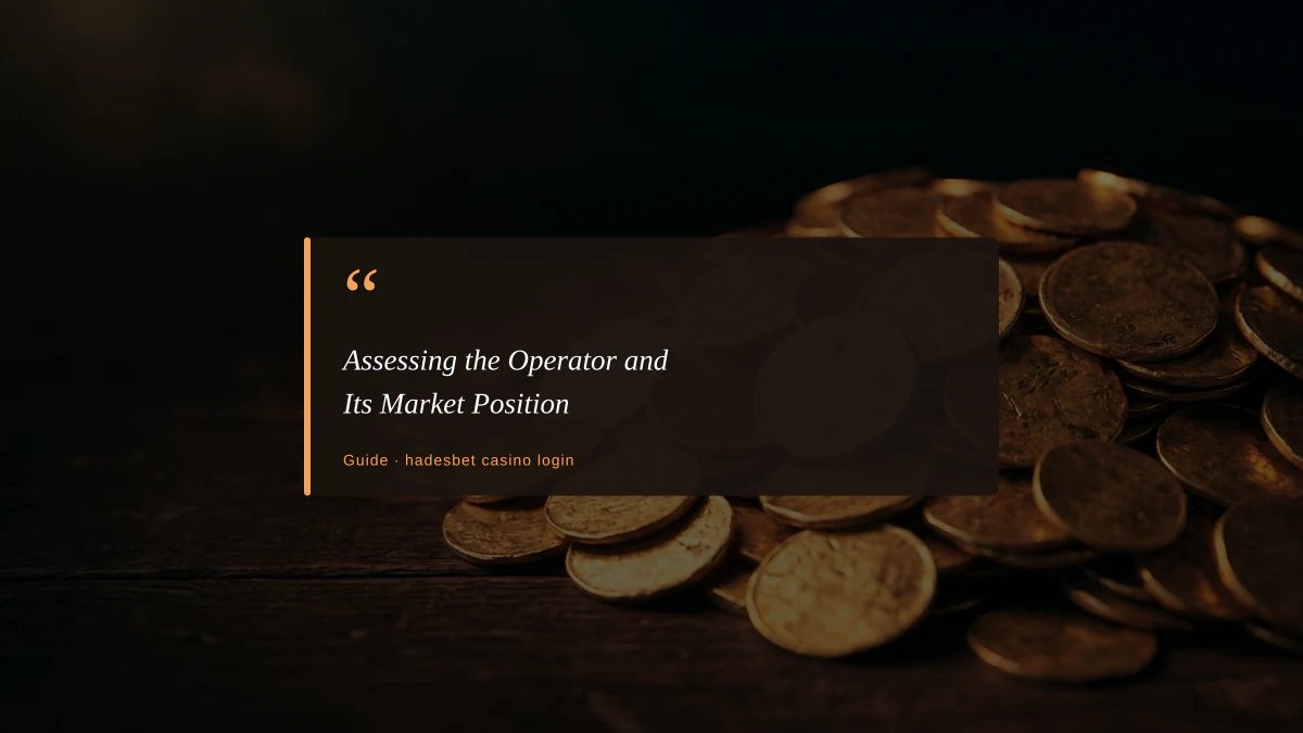 Assessing the Operator and Its Market Position