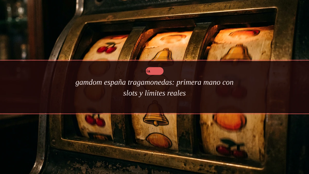 gamdom españa tragamonedas: primera mano con slots y límites reales