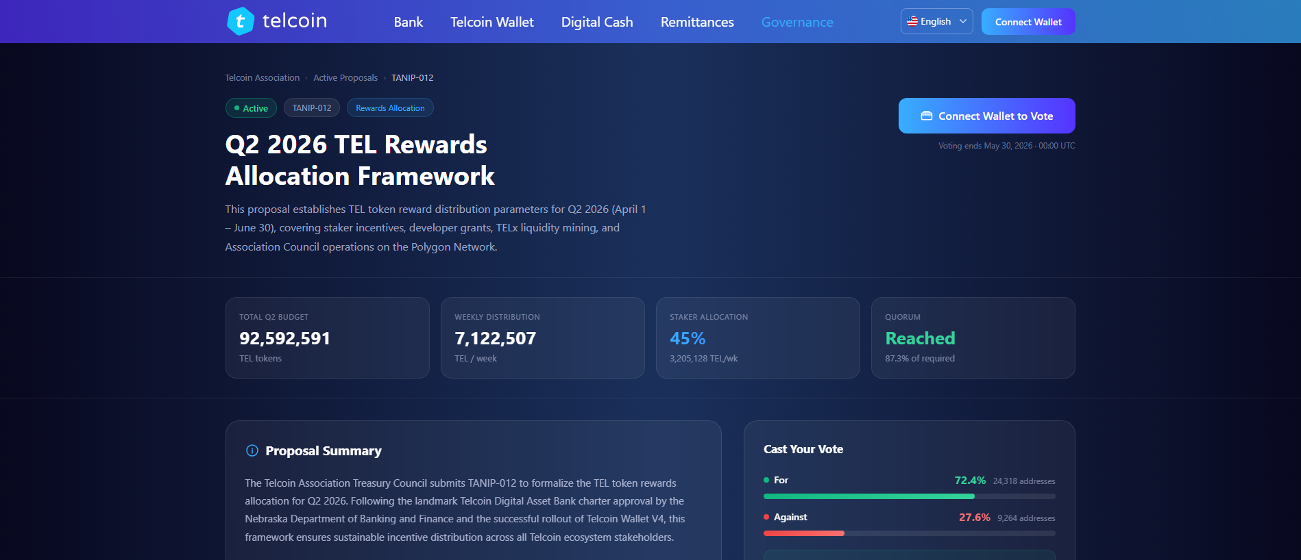 Stored capture of dao-telcoin.com