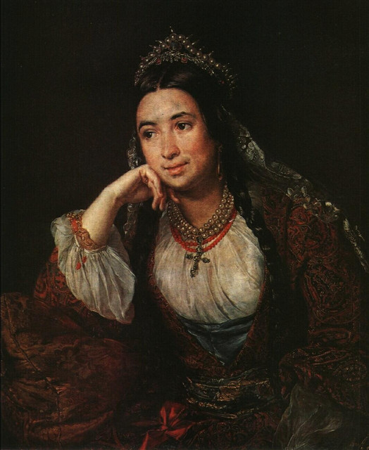 Портрет писательницы В И Лизогуб 1847