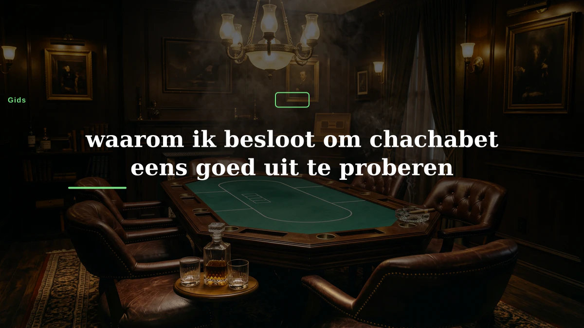 waarom ik besloot om chachabet eens goed uit te proberen