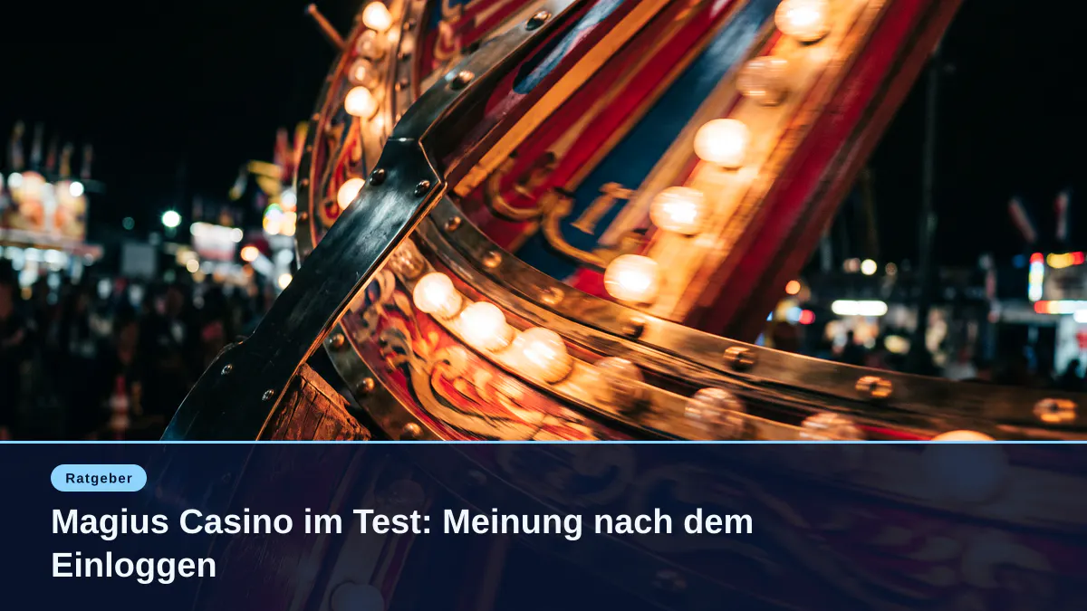 Magius Casino im Test: Meinung nach dem Einloggen