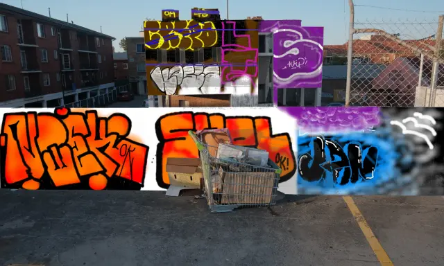 Graffiti artwork by Shel