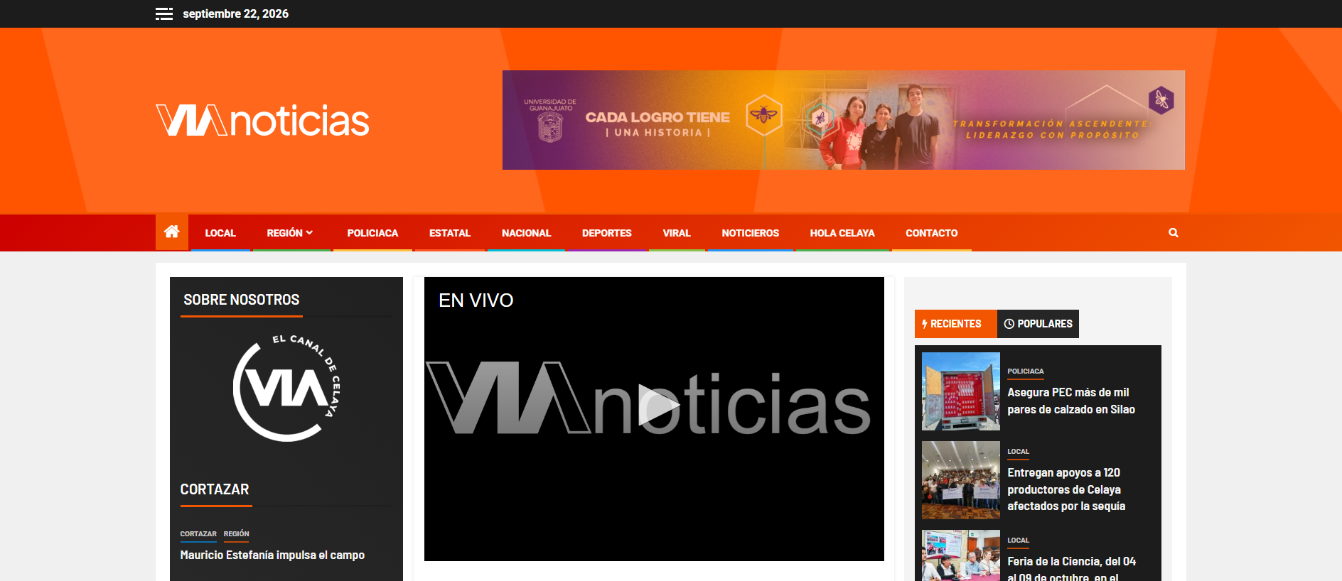Stored capture of viaelcanaldecelaya.tv