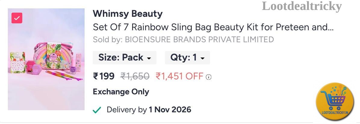 Whimsy Beauty Set – Just ₹199 | Limited Time Loot Offer