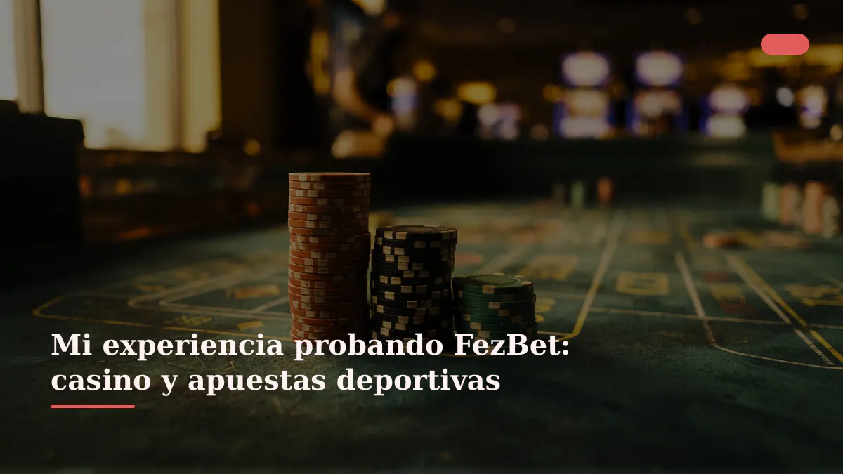 Mi experiencia probando FezBet: casino y apuestas deportivas