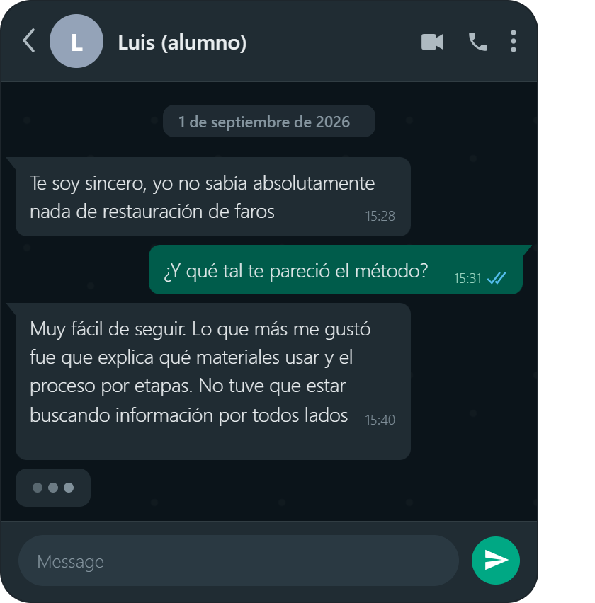 Testimonio WhatsApp 2