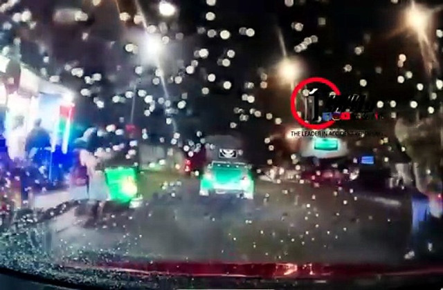 The Mattakkuli accident in which three people were killed was caught on a dashboard camera