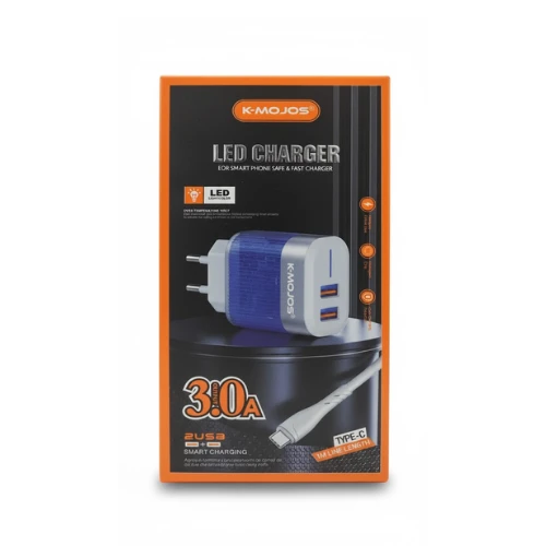 شاحن Type-C KM3A LED