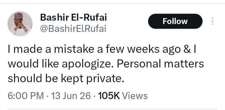 Bashir El-Rufai and his ex-wife, Halima Nwakaego Kazaure