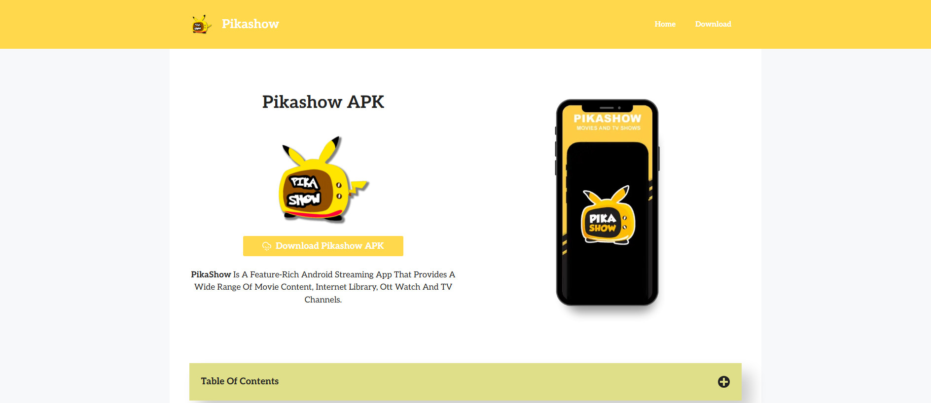 Stored capture of pikashowdl.com.in