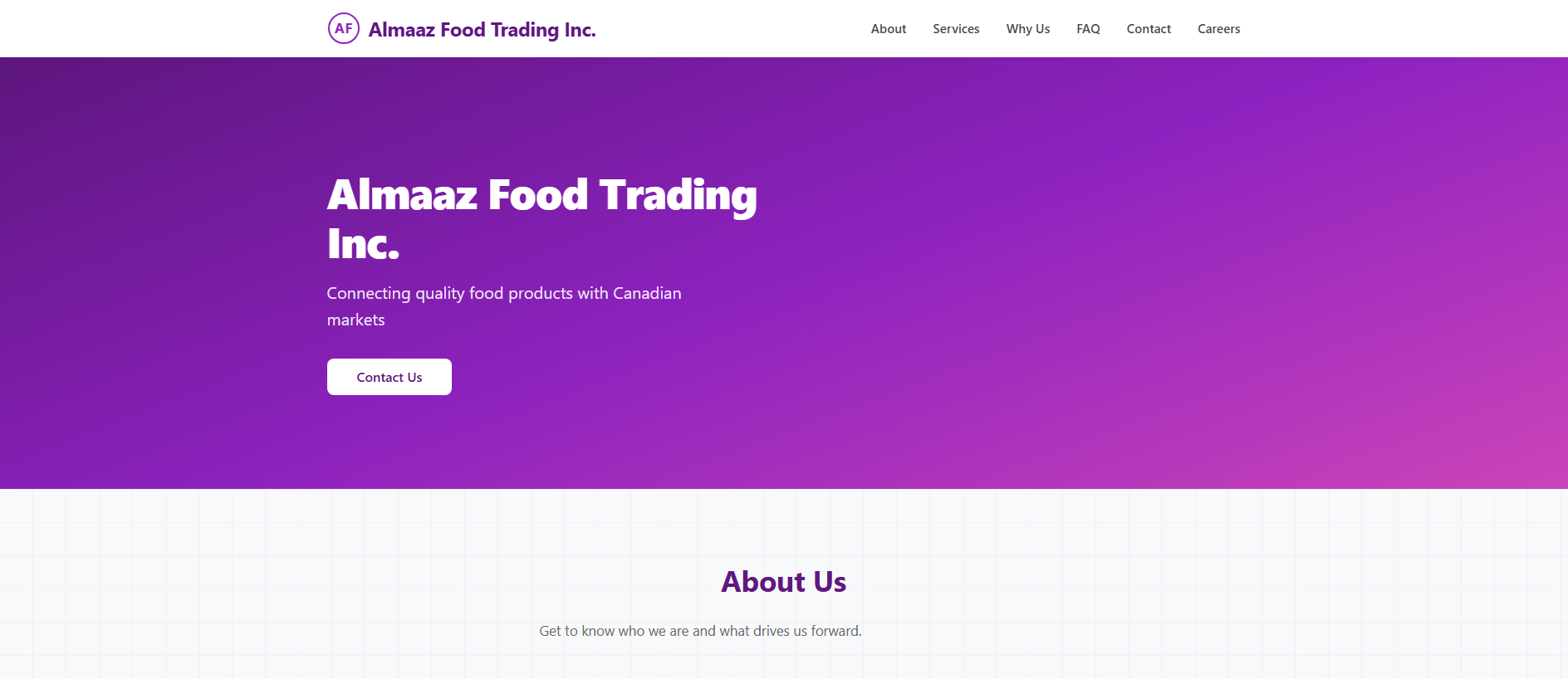 Stored capture of almaazfoodtrading.com