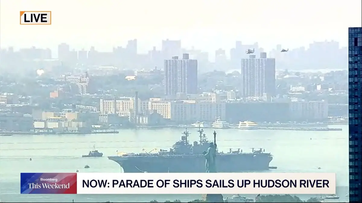 US Airpower Displayed Over Hudson for 250th Celebration