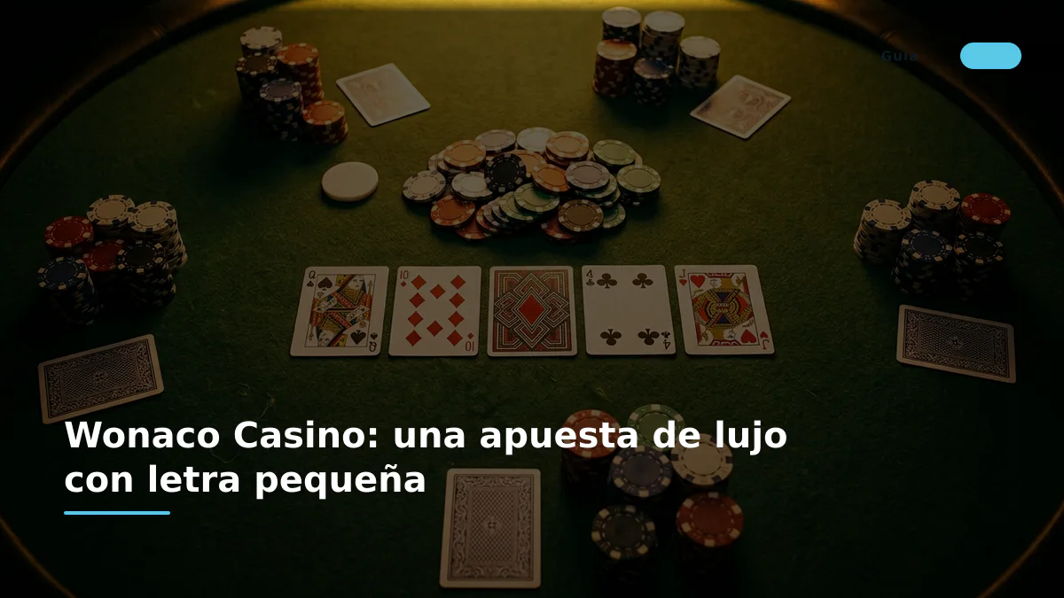 Wonaco Casino: una apuesta de lujo con letra pequeña