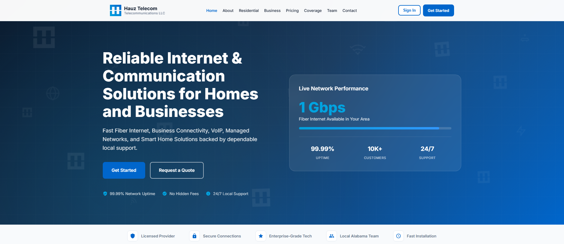 Screenshot of hauzconnect.com