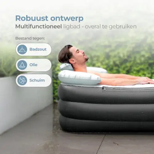 Care Less Opblaas Ligbad Voor Volwassenen en Kinderen - ZitBadXL.nl