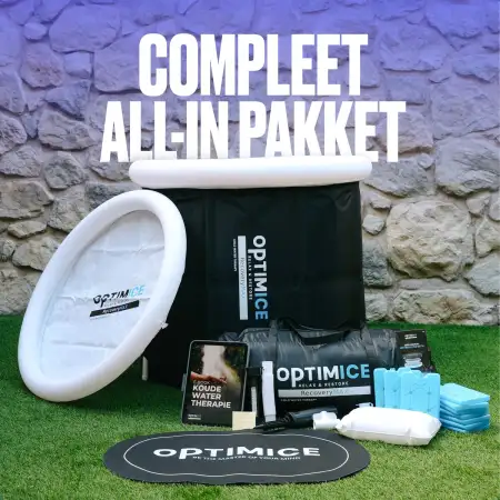 OPTIMICE IJsbad All in Pakket -Koudwater Therapie, Meditatie, Ademhaling - Zitbad - Wim Hof - Ice Bath - ZitBadXL.nl