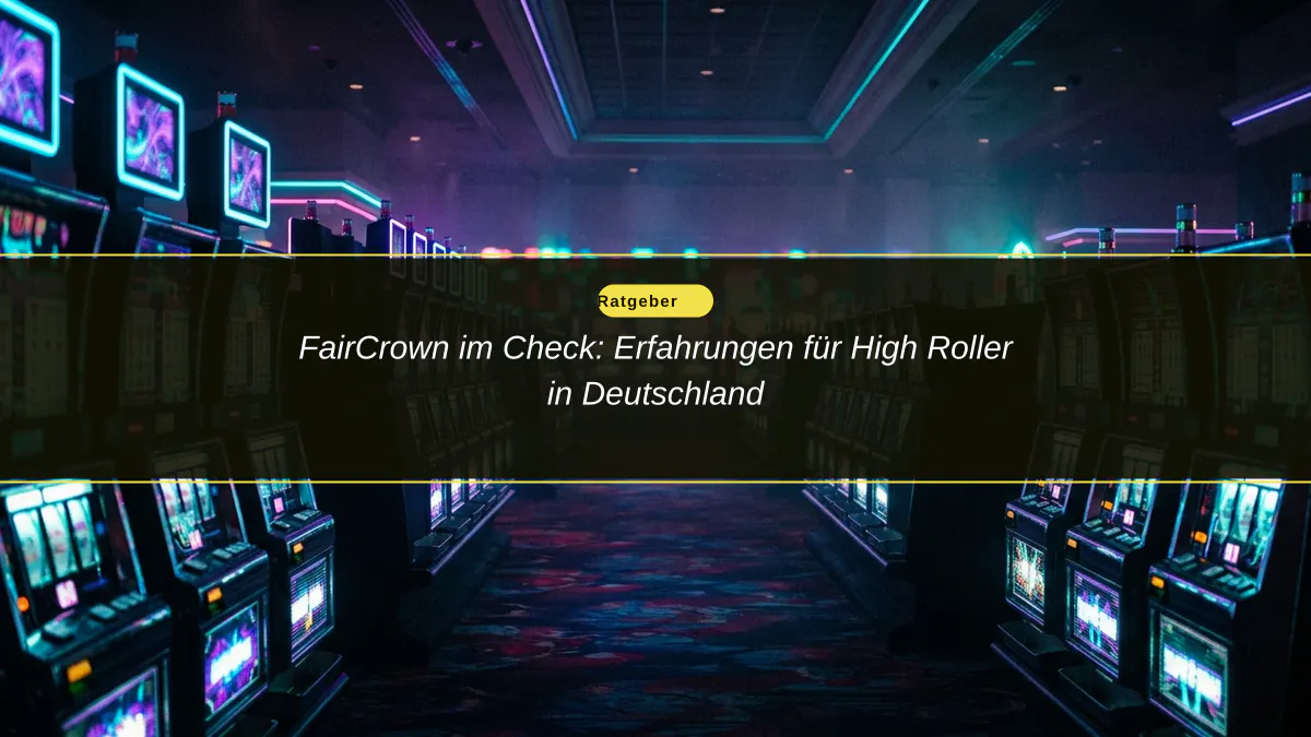 FairCrown im Check: Erfahrungen für High Roller in Deutschland