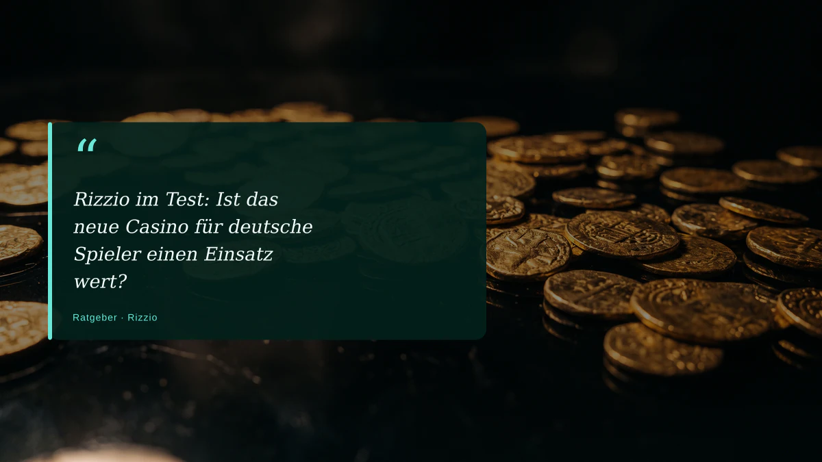 Rizzio im Test: Ist das neue Casino für deutsche Spieler einen Einsatz wert?