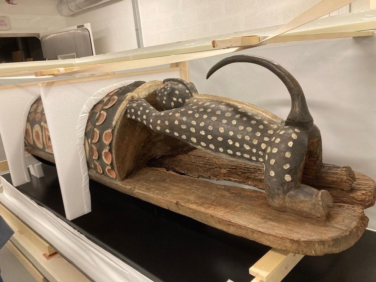 Illustration - Après un siècle en France, le Djidji Ayokwé retrouve enfin son peuple avant son entrée au musée