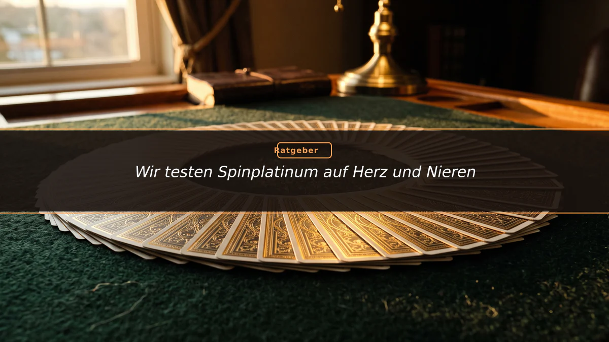 Wir testen Spinplatinum auf Herz und Nieren