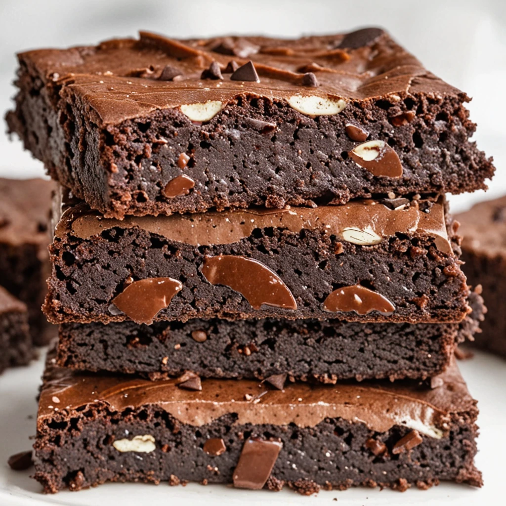 Zero Sugar Brownies with Greek Yogurt