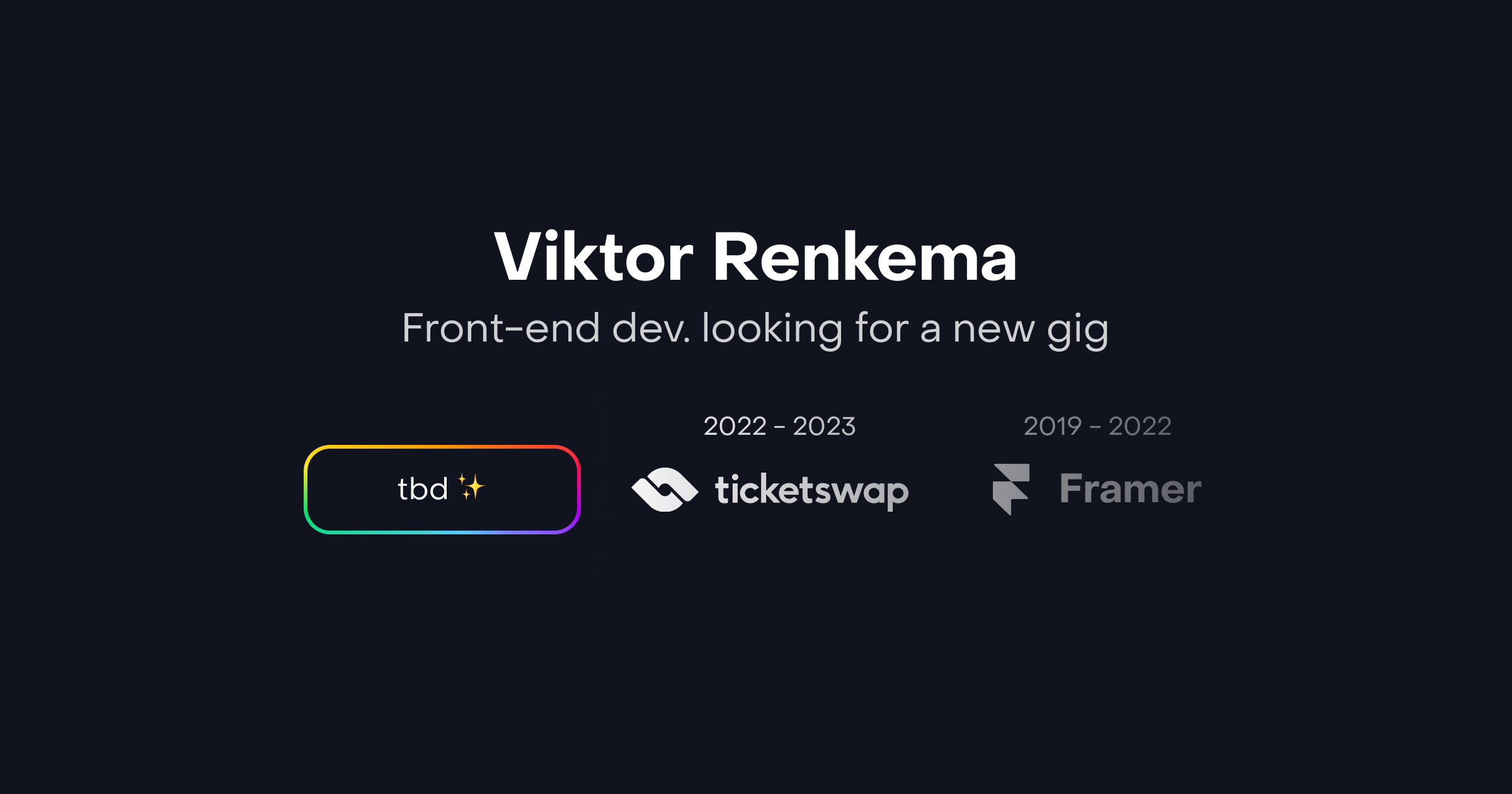Viktor front end developer
