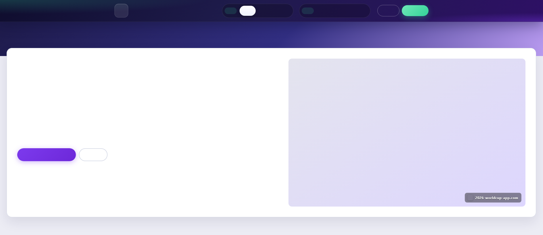 Forensic screenshot of 2026-worldcup-app.com showing the phishing page layout