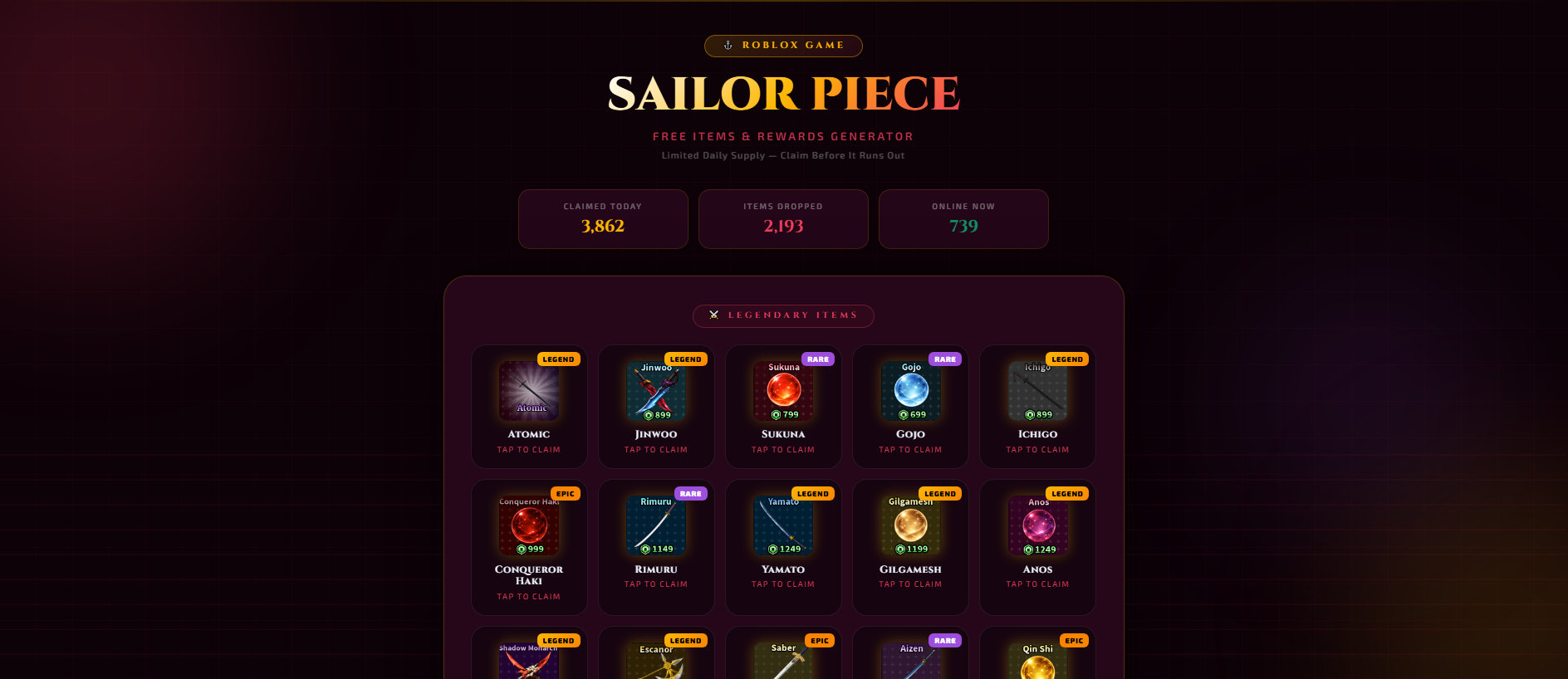 Stored capture of allsailorpiece.pages.dev