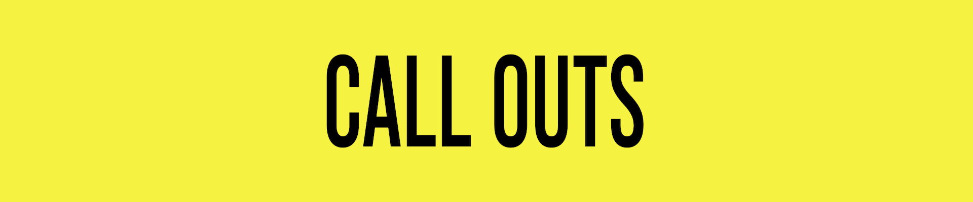Call-Outs