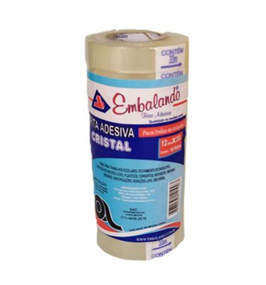 FITA ADESIVA 12X10MM CR 1X10 - EMBALANDO - foto 1
