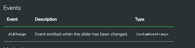 seslider event documentation
