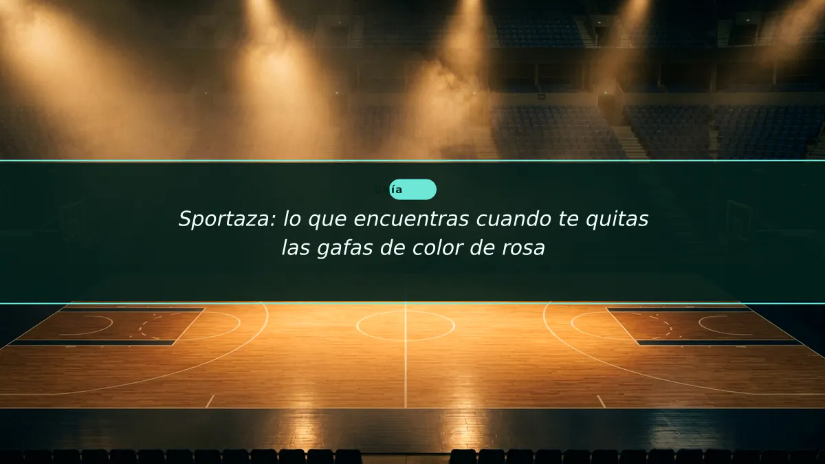 Sportaza: lo que encuentras cuando te quitas las gafas de color de rosa