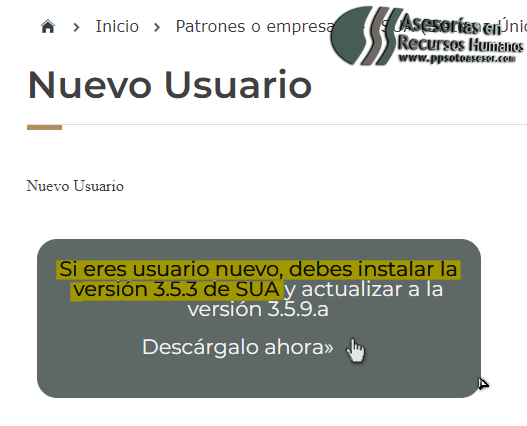 Instalador del pata SUA ver. 3.5.3