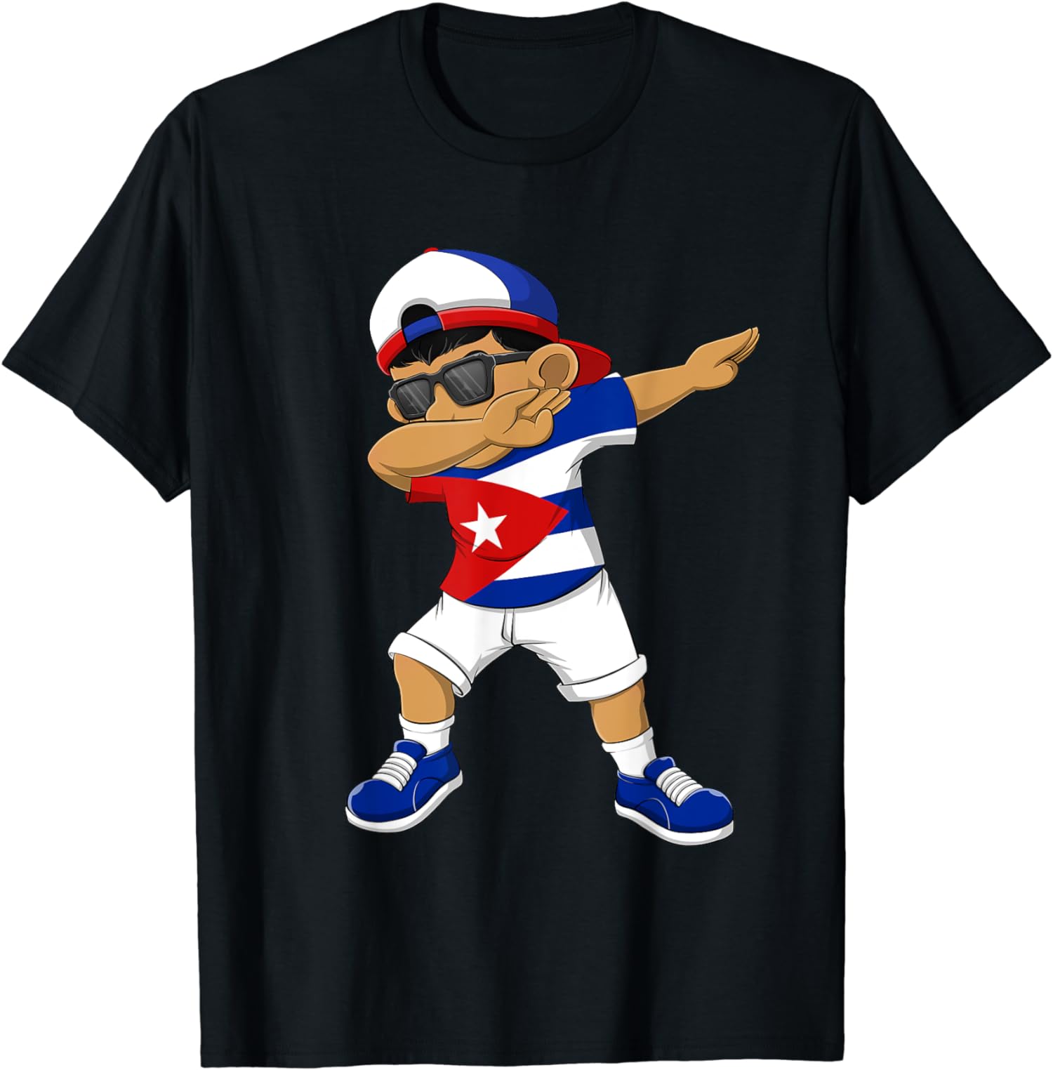 Dabbing Boy Cubans Cuba Flag Kids Dab Dance Unisex T-Shirt