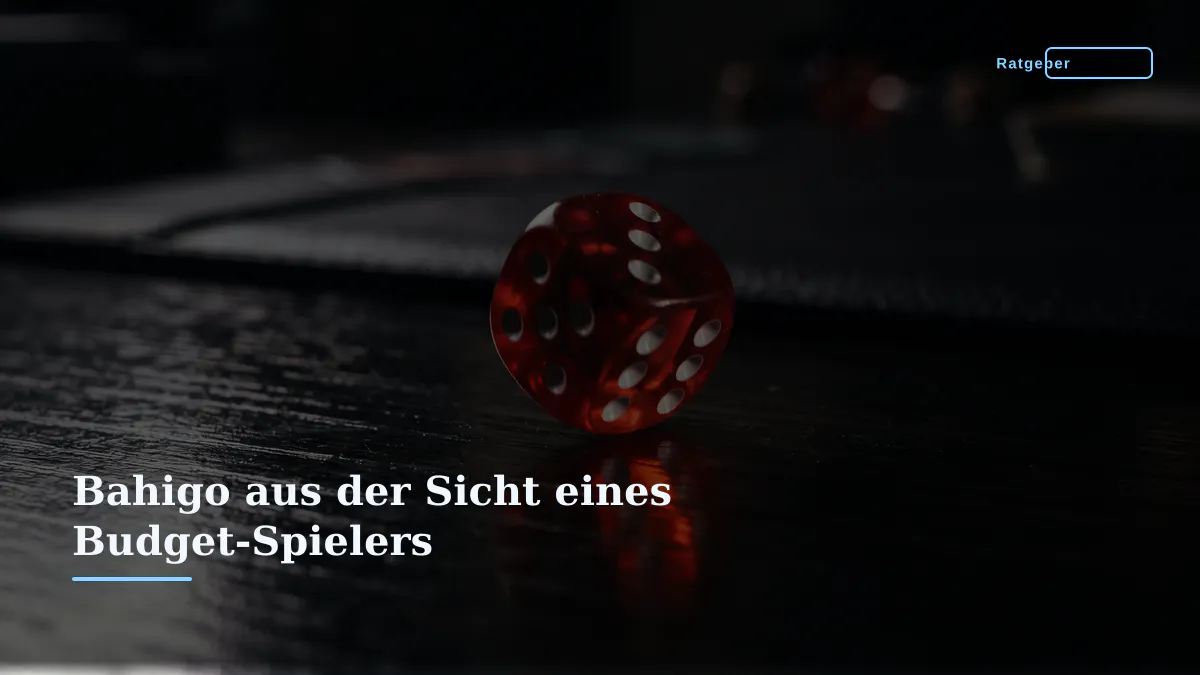 Bahigo aus der Sicht eines Budget-Spielers