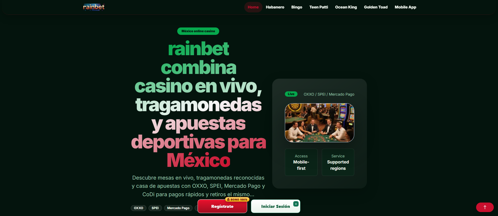 Stored capture of rainbet.fit