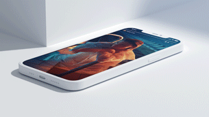 Geometric Mockup | Phone App - 13
