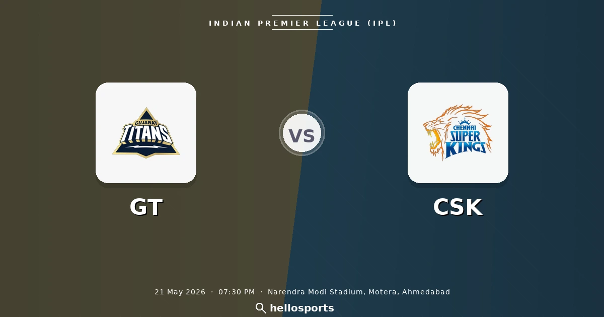GT vs CSK Live Stream