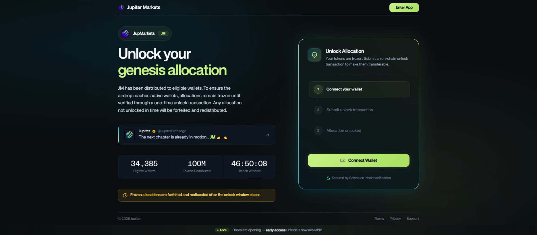 Stored capture of jupmarkets.io