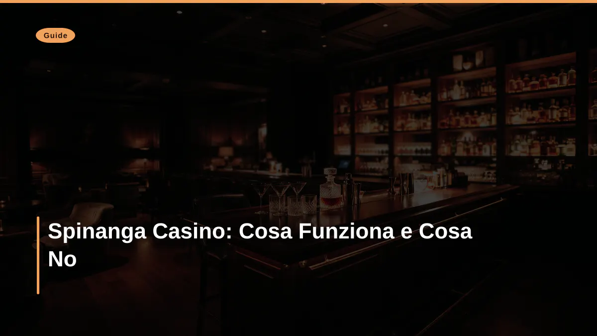 Spinanga Casino: Cosa Funziona e Cosa No