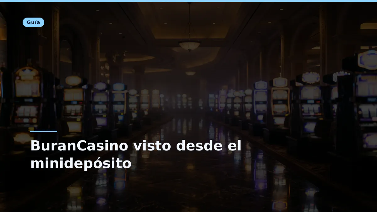 BuranCasino visto desde el minidepósito