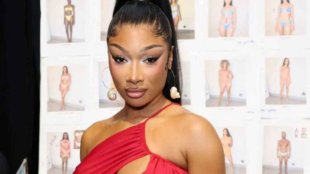 Megan Thee Stallion Dazzles in Cutout Minidress at Miami Swim Week