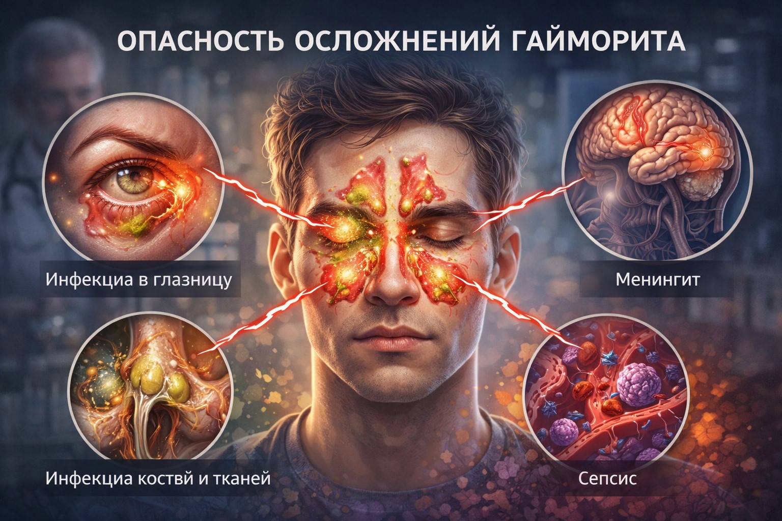 Осложнения гайморита
