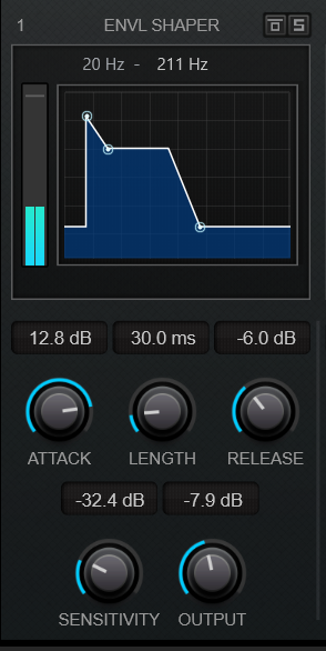 Multiband Envelope Shaper Detail
